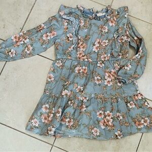 Beet World Ruffle Collar Dress